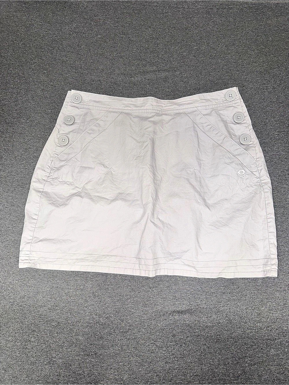 Mountain Hard Wear Skort Button Front Gray Size 10 Like New